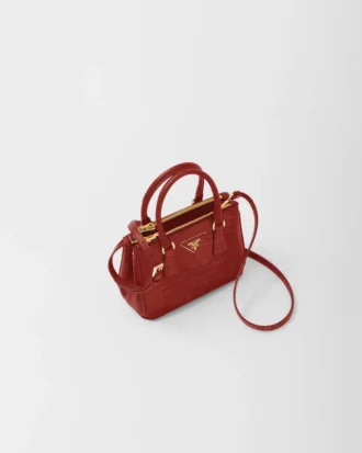 Bolso Prada Galleria Mini de piel de lagarto