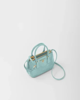 Bolso Prada Galleria Mini de piel de lagarto
