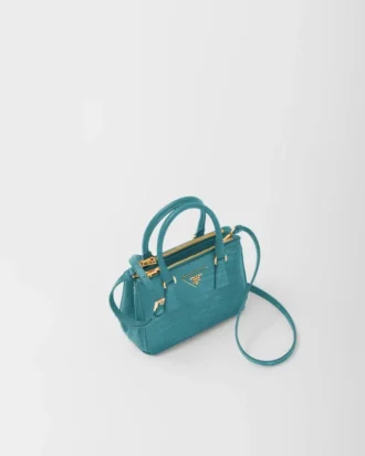 Bolso Prada Galleria Mini de piel de lagarto
