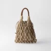 Bolso Prada Noua mediano de macramé de algodón Bolso Prada Noua mediano de macramé de algodón