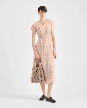 Bolso Prada Noua mediano de macramé de algodón