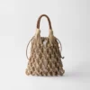 Bolso Prada Noua mediano de macramé de algodón Bolso Prada Noua mediano de macramé de algodón