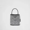 Bolso Prada Panier de satén con cristales