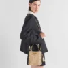Bolso Prada Panier de satén con cristales