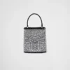 Bolso Prada Panier de satén con cristales