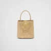 Bolso Prada Panier de satén con cristales