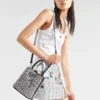 Bolso Prada Panier de satén con cristales
