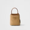 Bolso Prada Panier Mini de mimbre y piel Bolso Prada Panier Mini de mimbre y piel