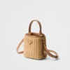 Bolso Prada Panier Mini de mimbre y piel Bolso Prada Panier Mini de mimbre y piel
