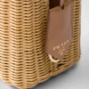 Bolso Prada Panier Mini de mimbre y piel Bolso Prada Panier Mini de mimbre y piel