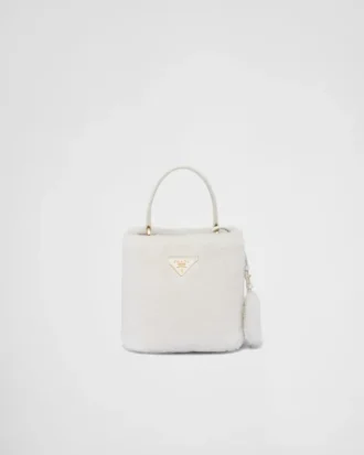 Bolso Prada Panier Mini de piel de oveja