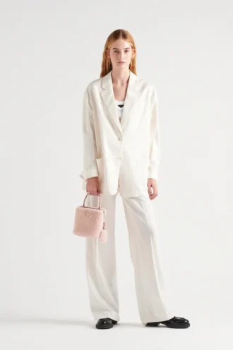 Bolso Prada Panier Mini de piel de oveja