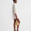 Bolso tipo cubo mini de ganchillo y piel Bolso tipo cubo mini de ganchillo y piel