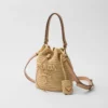 Bolso tipo cubo mini de ganchillo y piel Bolso tipo cubo mini de ganchillo y piel