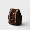 Bolso tipo cubo pequeño de ante Prada Mariner Bolso tipo cubo pequeño de ante Prada Mariner