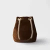 Bolso tipo cubo pequeño de ante Prada Mariner Bolso tipo cubo pequeño de ante Prada Mariner