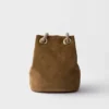 Bolso tipo cubo pequeño de ante Prada Mariner Bolso tipo cubo pequeño de ante Prada Mariner