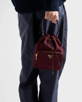 Bolso tipo cubo Prada Duet Re-Nylon