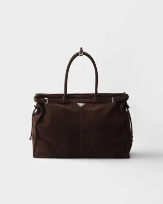 Bolso tote de ante Bonnie de Prada