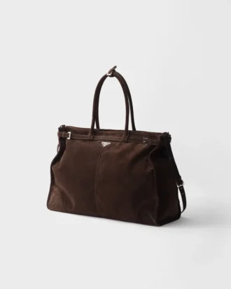 Bolso tote de ante Bonnie de Prada