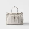 Bolso tote de denim y piel Bonnie de Prada