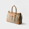 Bolso tote de lino y piel Prada Bonnie Bolso tote de lino y piel Prada Bonnie