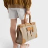 Bolso tote de lino y piel Prada Bonnie Bolso tote de lino y piel Prada Bonnie