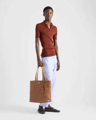 Bolso tote de piel