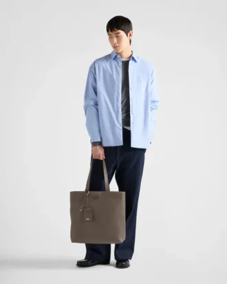 Bolso tote de piel