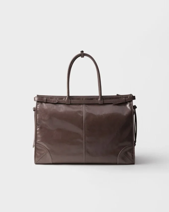 Bolso tote de piel Bonnie de Prada Bolso tote de piel Bonnie de Prada