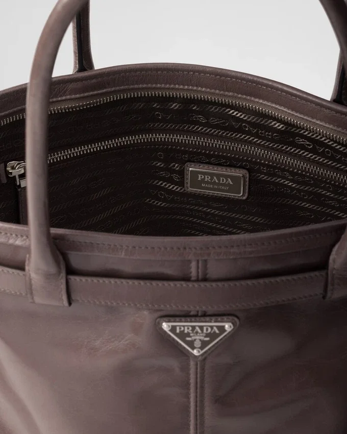 Bolso tote de piel Bonnie de Prada Bolso tote de piel Bonnie de Prada