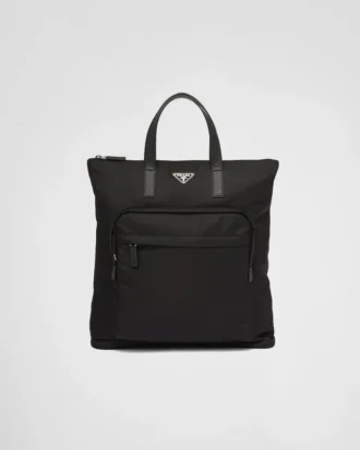 Bolso tote de Re-Nylon y piel Saffiano