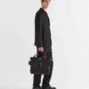 Bolso tote de Re-Nylon y piel Saffiano Bolso tote de Re-Nylon y piel Saffiano