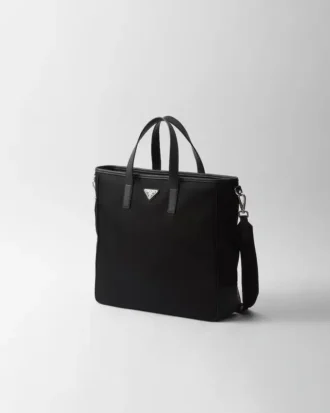 Bolso tote de Re-Nylon y piel Saffiano