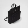 Bolso tote de Re-Nylon y piel Saffiano Bolso tote de Re-Nylon y piel Saffiano