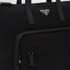 Bolso tote de Re-Nylon y piel Saffiano Bolso tote de Re-Nylon y piel Saffiano