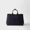 Bolso tote extragrande de lona de algodón Prada Jardiniare Bolso tote extragrande de lona de algodón Prada Jardiniare