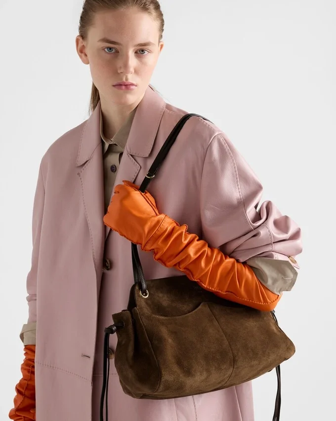 Bolso tote grande de ante Prada Carry Bolso tote grande de ante Prada Carry