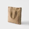 Bolso tote grande de ante y ganchillo Bolso tote grande de ante y ganchillo