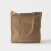 Bolso tote grande de ante y ganchillo Bolso tote grande de ante y ganchillo