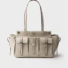 Bolso tote grande de lona y piel Prada Route Bolso tote grande de lona y piel Prada Route