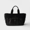 Bolso tote grande de lona y piel Prada Route Bolso tote grande de lona y piel Prada Route