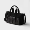 Bolso tote grande de lona y piel Prada Route Bolso tote grande de lona y piel Prada Route
