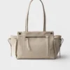 Bolso tote grande de lona y piel Prada Route Bolso tote grande de lona y piel Prada Route