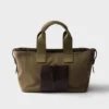 Bolso tote grande de lona y piel Prada Route Bolso tote grande de lona y piel Prada Route