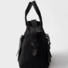 Bolso tote grande de lona y piel Prada Route Bolso tote grande de lona y piel Prada Route