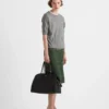 Bolso tote grande de piel con hebillas Bolso tote grande de piel con hebillas