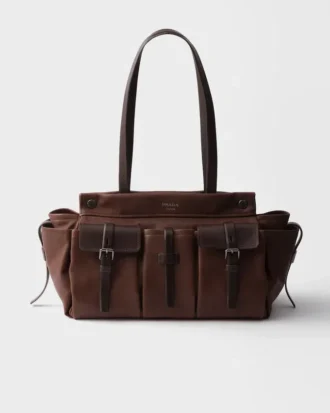 Bolso tote grande de piel Prada Route