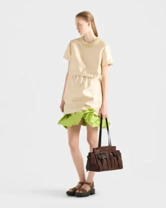 Bolso tote grande de piel Prada Route