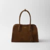 Bolso tote mediano de ante Bolso tote mediano de ante